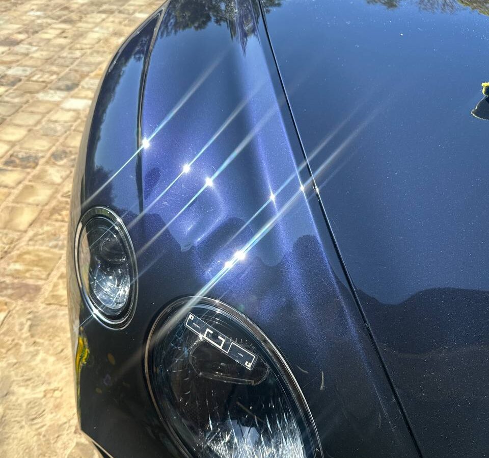 Durable ceramic coating protecting vehicle paint in Riverside CA.